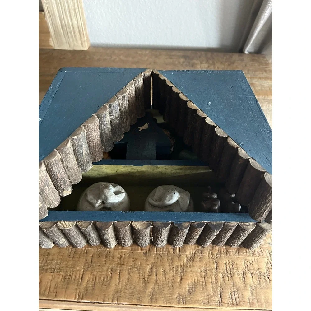 Vintage‎ rustic Noah's ark decor-handcrafted baby nursery decor
